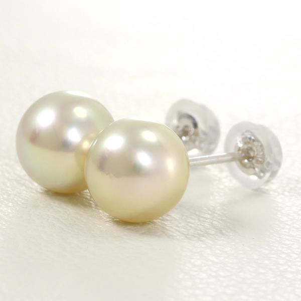 K14 White Gold Pearl Earrings