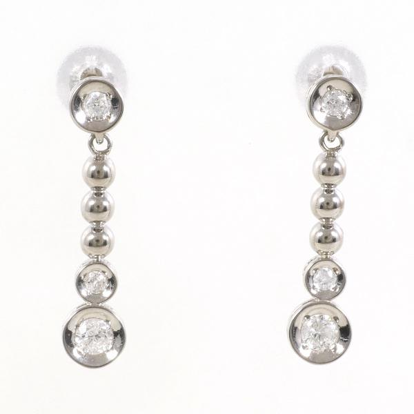 K14 White Gold Diamond Earrings