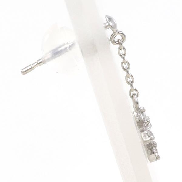 K14 White Gold Diamond Earring