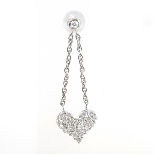 K18 White Gold Diamond Earring