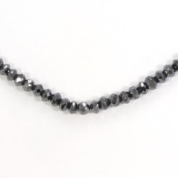 K14 White Gold Black Diamond Necklace