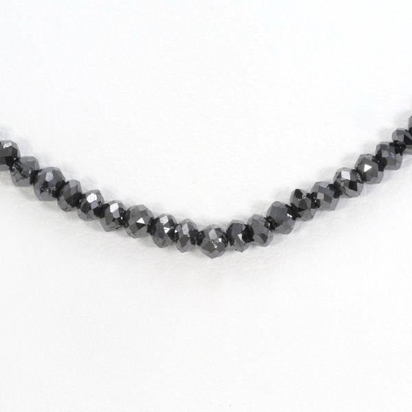 K14 White Gold Black Diamond Necklace