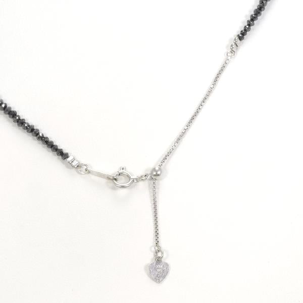 K14 White Gold Black Diamond Necklace