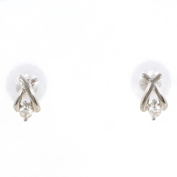 K14 White Gold Diamond Earrings