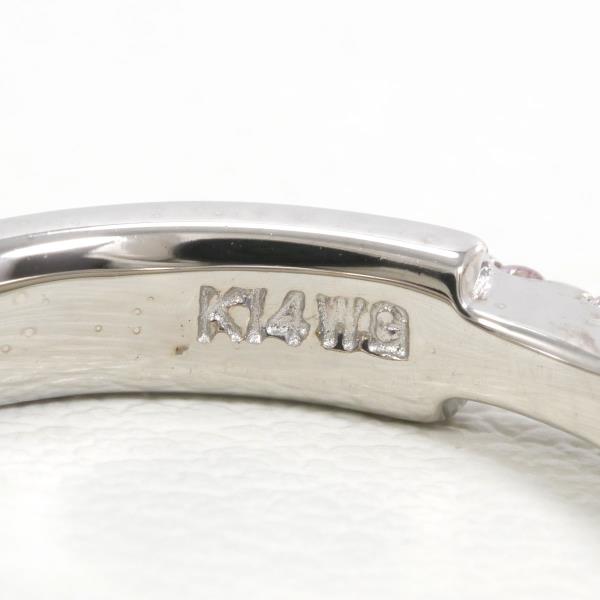 K14 White Gold Diamond Ring 9.5