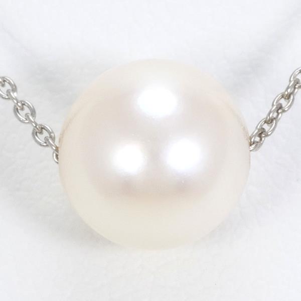 K10 White Gold Pearl Necklace