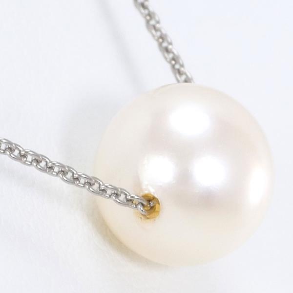 K10 White Gold Pearl Necklace