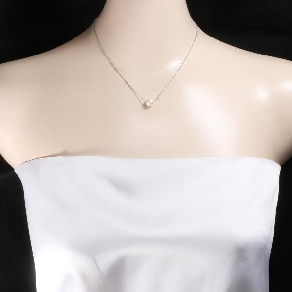 K10 White Gold Pearl Necklace