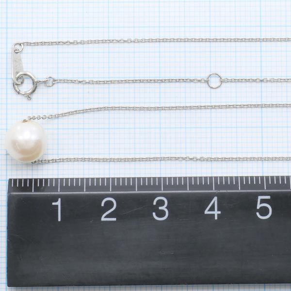 K10 White Gold Pearl Necklace