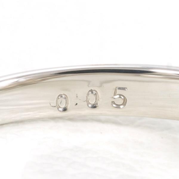 PT900 Platinum Pearl Ring 12.5