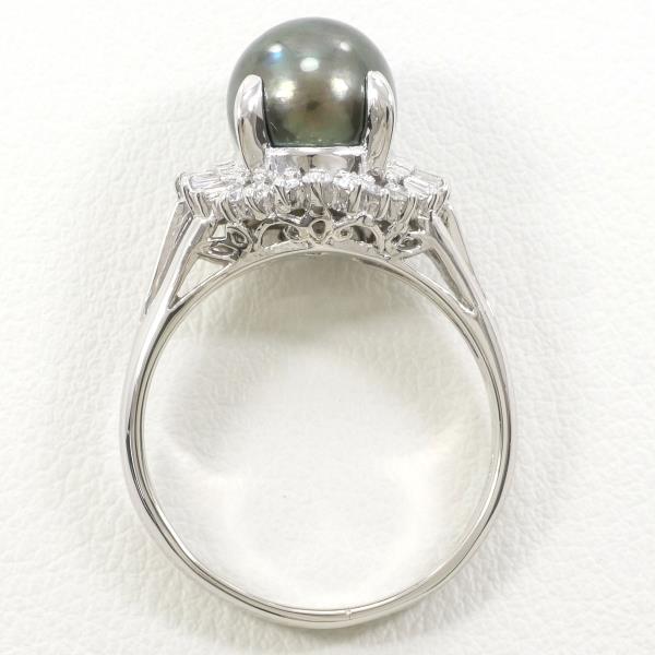 PT900 Platinum Pearl Ring 14