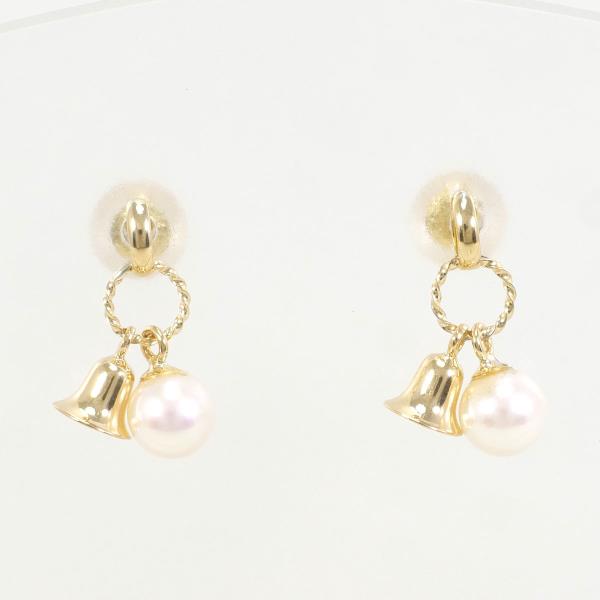 K18 Yellow Gold Pearl Earrings