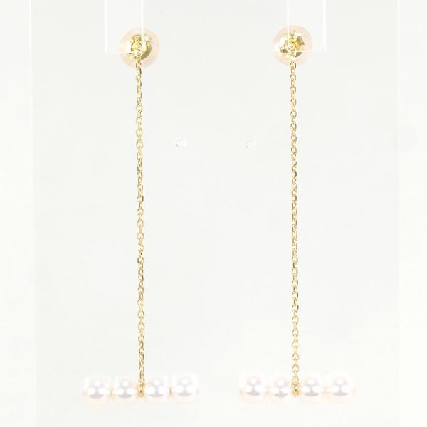 K18 Yellow Gold Pearl Earrings