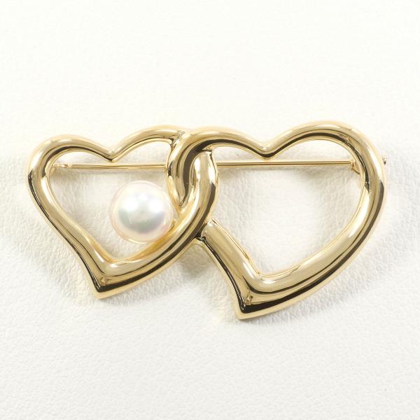 K18 Yellow Gold Pearl Brooch