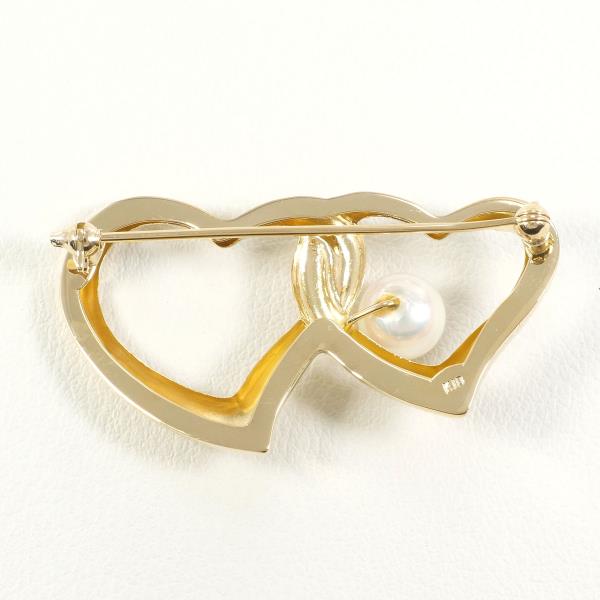 K18 Yellow Gold Pearl Brooch