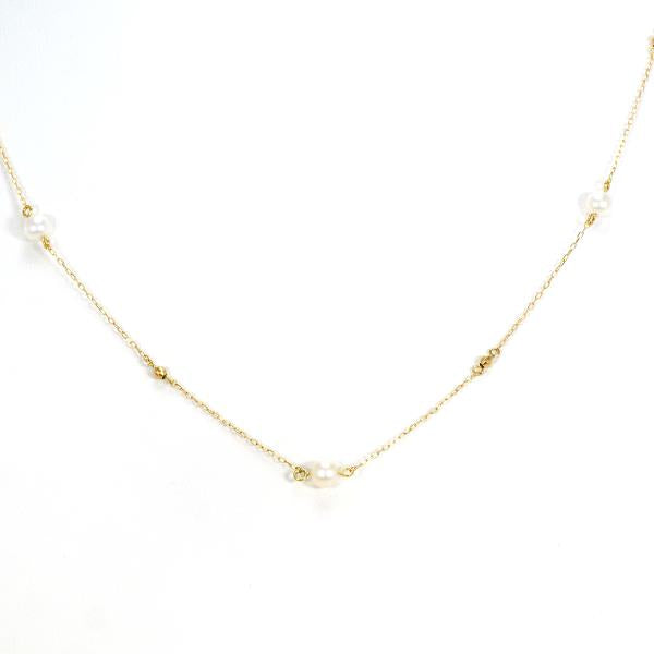 K18 Yellow Gold Pearl Necklace