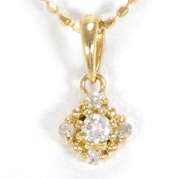 K18 Yellow Gold Diamond Necklace 0.06ct