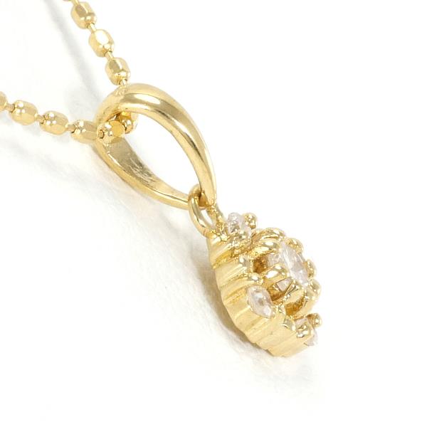 K18 Yellow Gold Diamond Necklace 0.06ct