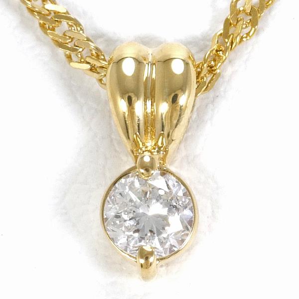 K18 Yellow Gold Diamond Necklace 0.18ct