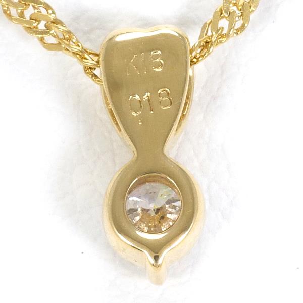 K18 Yellow Gold Diamond Necklace 0.18ct