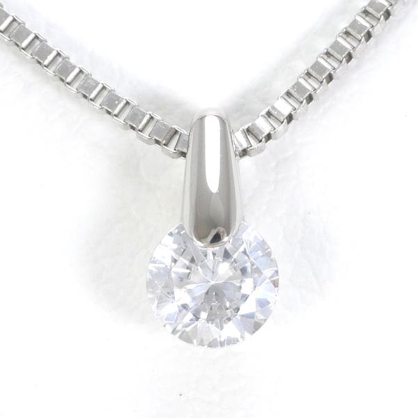 PT900 PT850 Platinum Zirconia Necklace