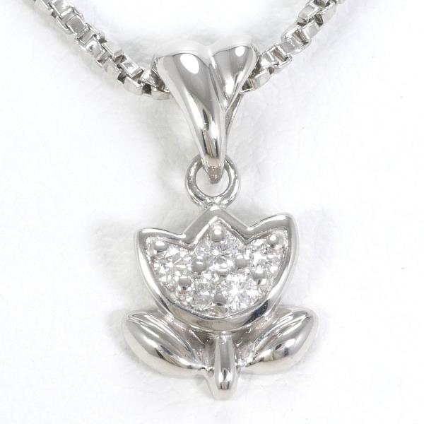 PT900 Platinum PT850 Necklace Diamond 0.07ct