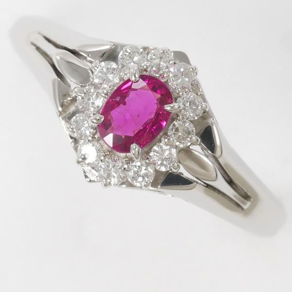 PT900 Platinum Ruby Ring 13