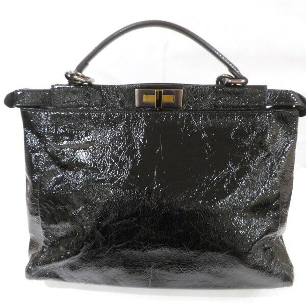 Fendi Peekaboo Patent Leather Handbag