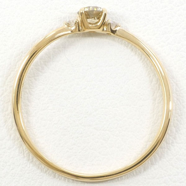 K18YG Yellow Gold Brown Diamond Ring