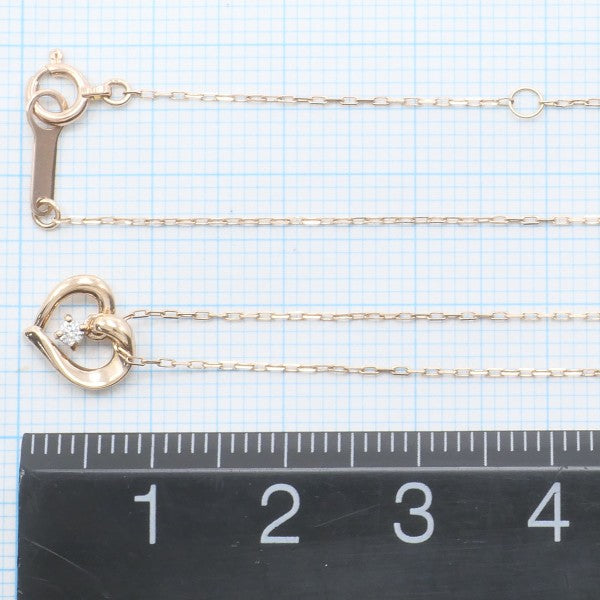 4℃ K10PG Diamond Necklace