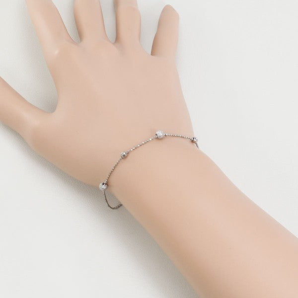 K18 White Gold Bracelet 1.7g 18cm