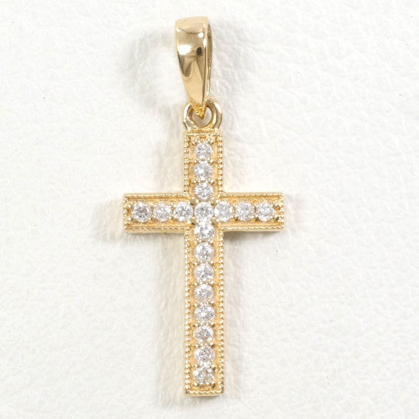 K18 Yellow Gold Diamond Pendant Top