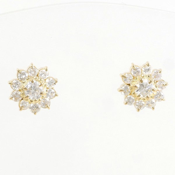 K18 Yellow Gold Diamond Earrings