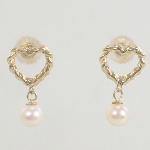 K18 Yellow Gold Pearl Earrings