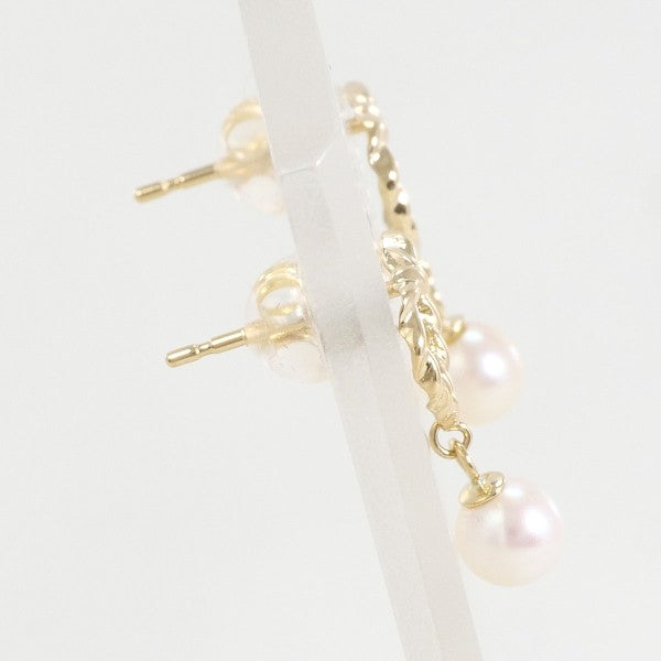 K18 Yellow Gold Pearl Earrings