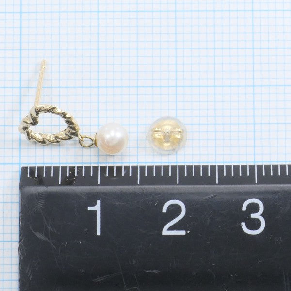 K18 Yellow Gold Pearl Earrings