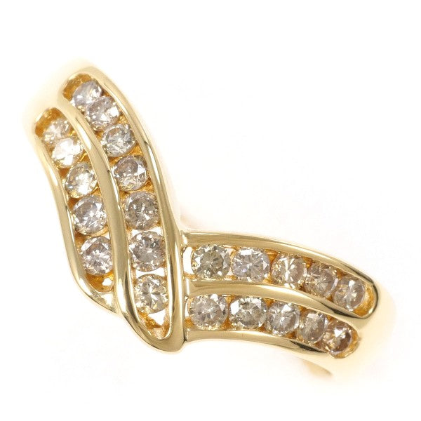 K18 Yellow Gold Diamond Ring