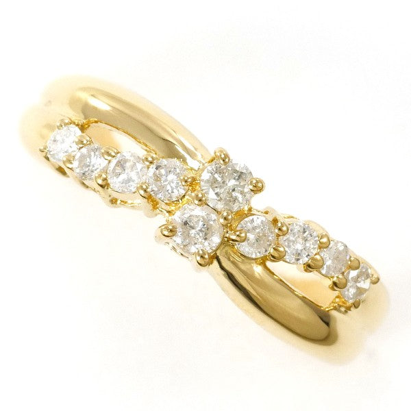 K18 Yellow Gold Diamond Ring 8.5