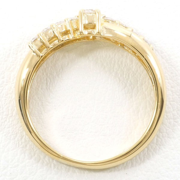 K18 Yellow Gold Diamond Ring 8.5