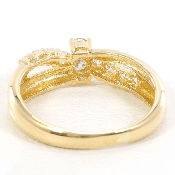 K18 Yellow Gold Diamond Ring 8.5