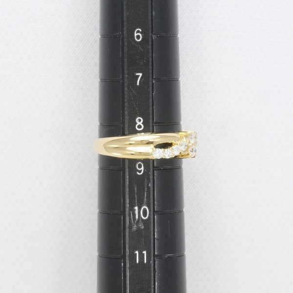 K18 Yellow Gold Diamond Ring 8.5