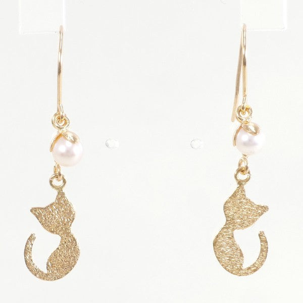 K18 Pink Gold Pearl Earrings