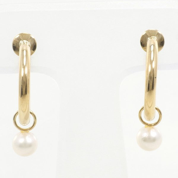 K18 Yellow Gold Pearl Earrings