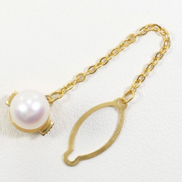 K18 Yellow Gold Pearl Pin Brooch