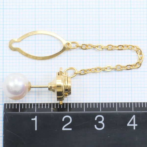 K18 Yellow Gold Pearl Pin Brooch