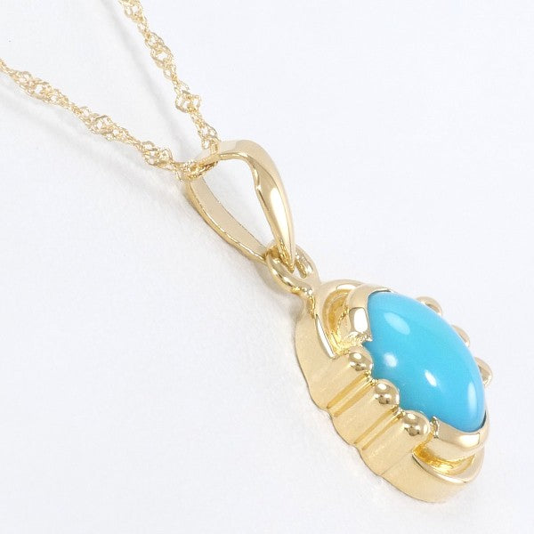 K18 Yellow Gold Turquoise Necklace