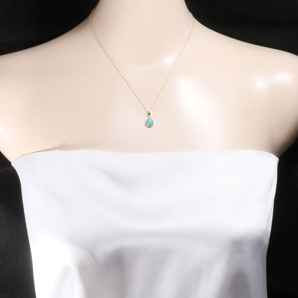 K18 Yellow Gold Turquoise Necklace