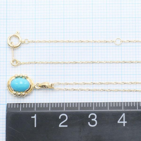 K18 Yellow Gold Turquoise Necklace