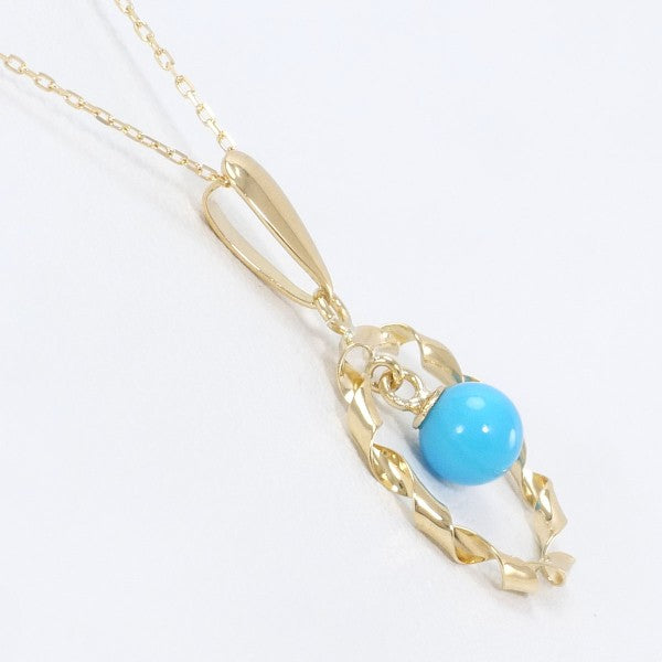 K18 Yellow Gold Turquoise Necklace