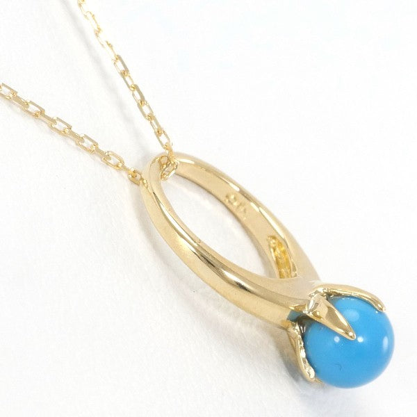 K18 Yellow Gold Turquoise Necklace